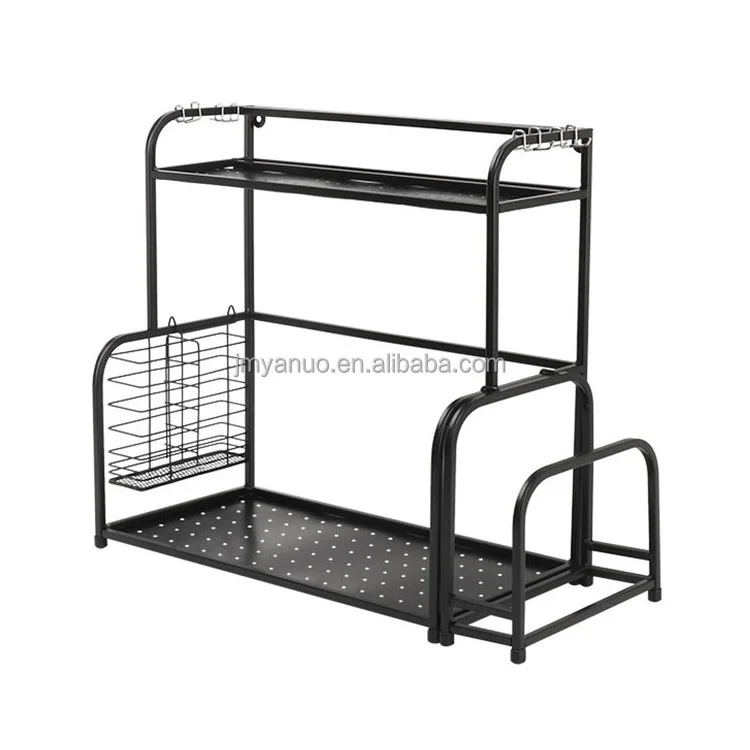 Metal Standing Shelf Iron Sheet Space Saver Heavy Duty Storage Tower Rack