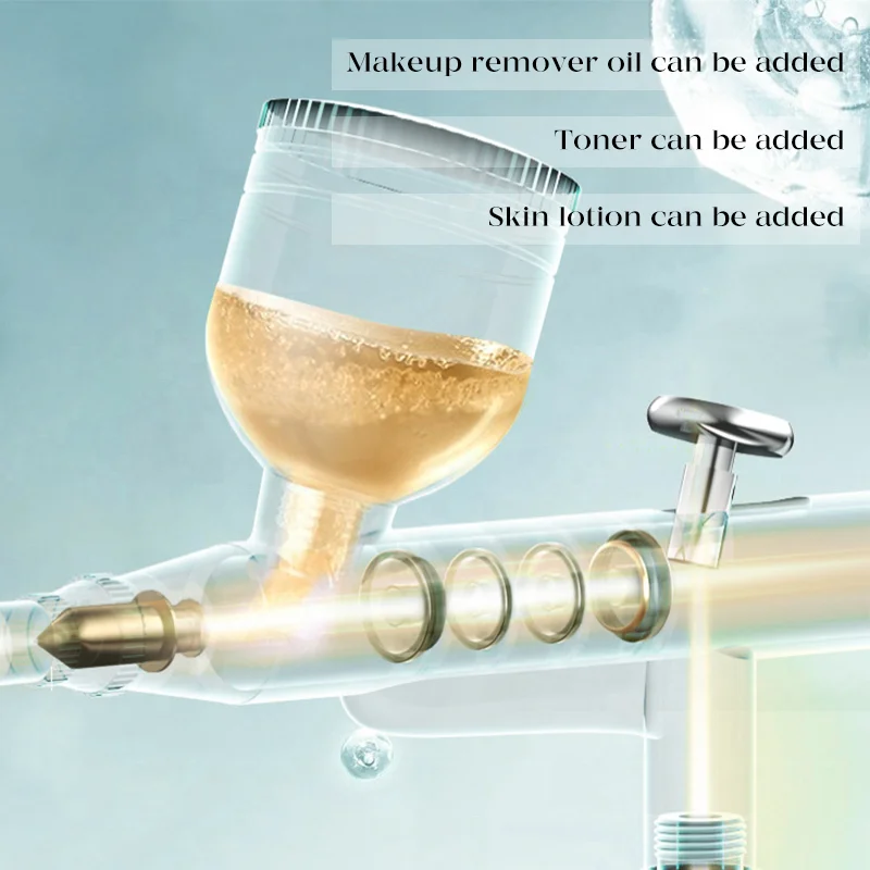 Versatile Makeup Hydrating Compressor Nail Sprayer Gun Electric Wireless Portable Tint Dye Eyebrow Airbrush Beauty Machine