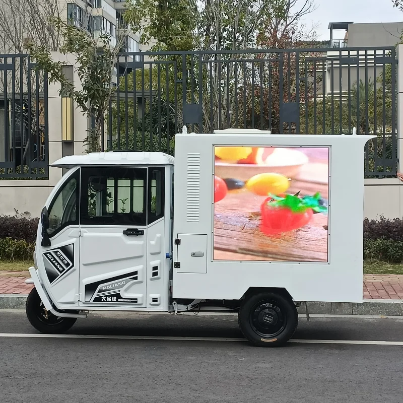 2023W 960*960mm JCT Tricycle Electricity with LED Display Vehicles for Displaying Promotional Contents Brands