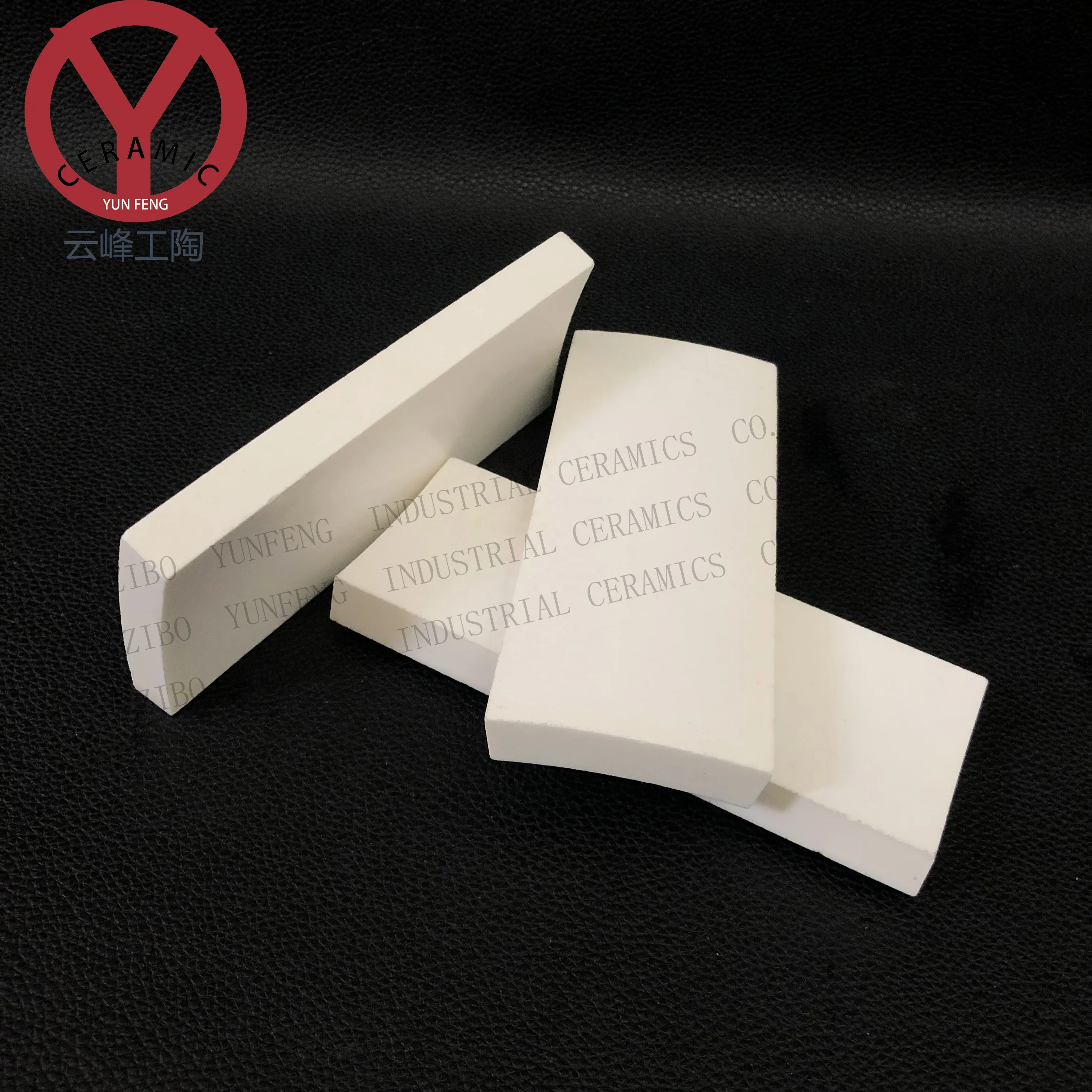 
92% Al2O3 ceramic tile plate for mill lining 