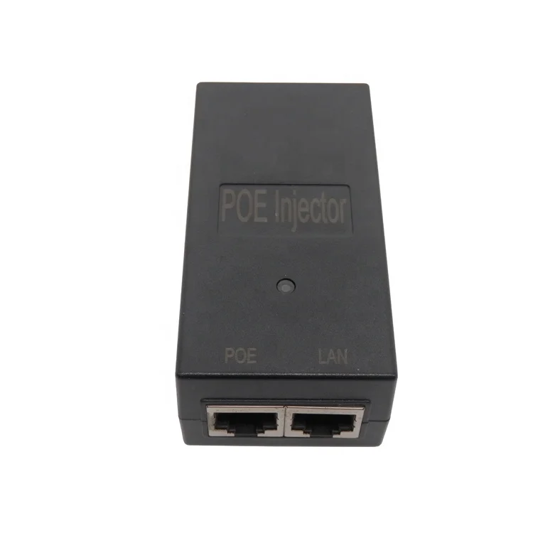 Power over ethernet 24V 30V 48V 60V 802.3af 802.3af 10 100 1000Mbps gigabit poe injector