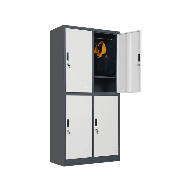 Stainless steel wardrobe Multi-function 4  doors  clothes closet