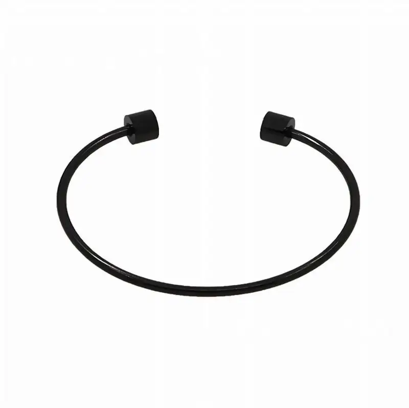 Wholesale 2mm Stainless steel DIY Jewelry Findings Pvd plated jewelry Accessories Ball end Screws Off Cuff Bangle Bracelet