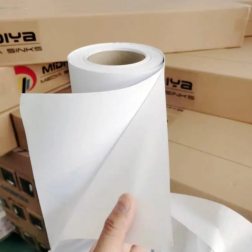 Wholesale Printable PVC Vinyl Roll Media Banner Poster Material Glossy White Eco Solvent Printing Vinyl Roll