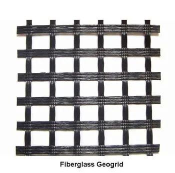 50/50kn 100/100kn glassfiber geogrid for asphalt reinforcement fiberglass geogrid prices
