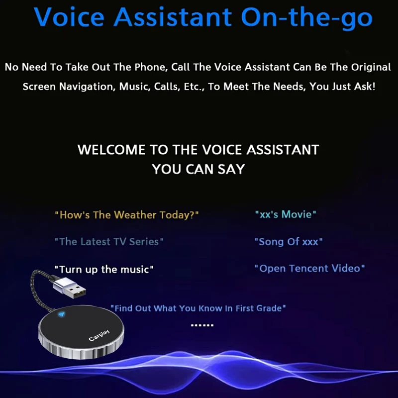 Mini Wireless ABS Car play auto Box vehicle system Supports Android Auto WiFi5 Bluet 5.0 Plug and Play Carplay Adapter