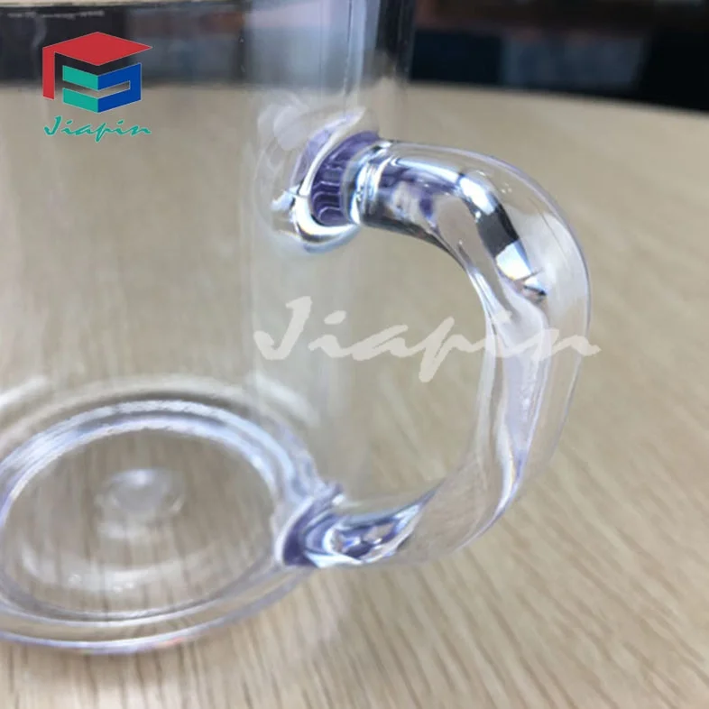 
Plastic water tumbler cup Juice mug Millk and coffee mug with handle 