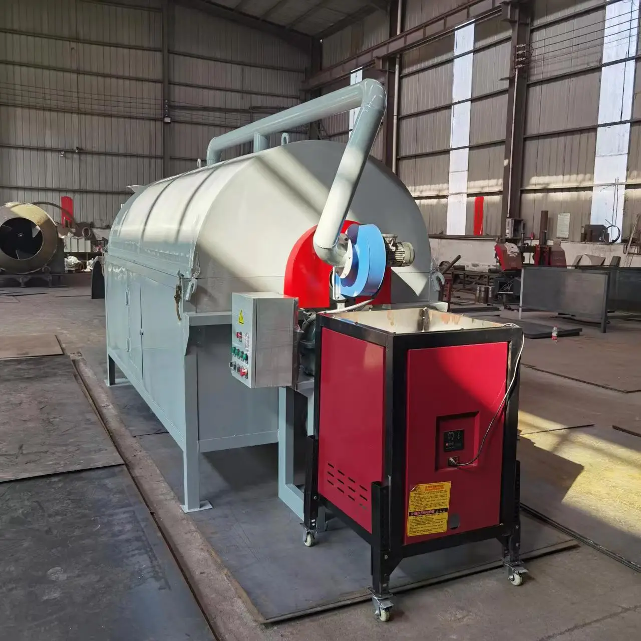 Multifunctional Industrial Electric Electric Heating Drum Type Grain  Small Carbon Powder Coal Cinder Steel  Drum Dryer