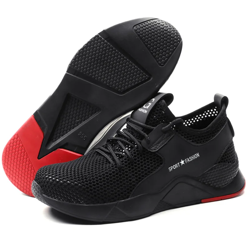 Steel Toe safety shoes Men and Women Puncture Proof Work Construction Breathable Light weight Safety Shoes Sneakers