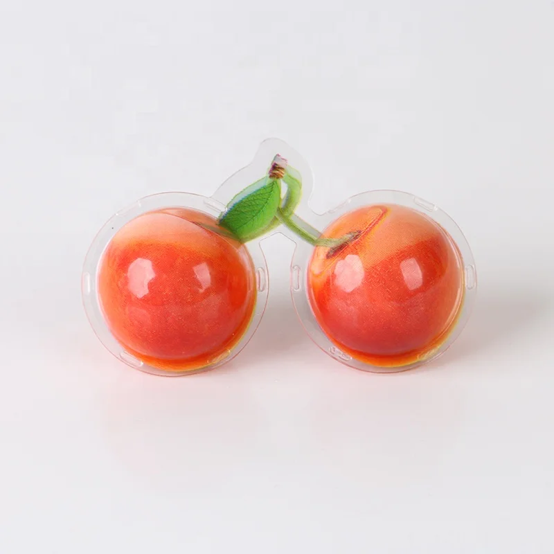 Cherry Fruit shape 3D Jam Filled Gummy Jelly Candy in Bulk