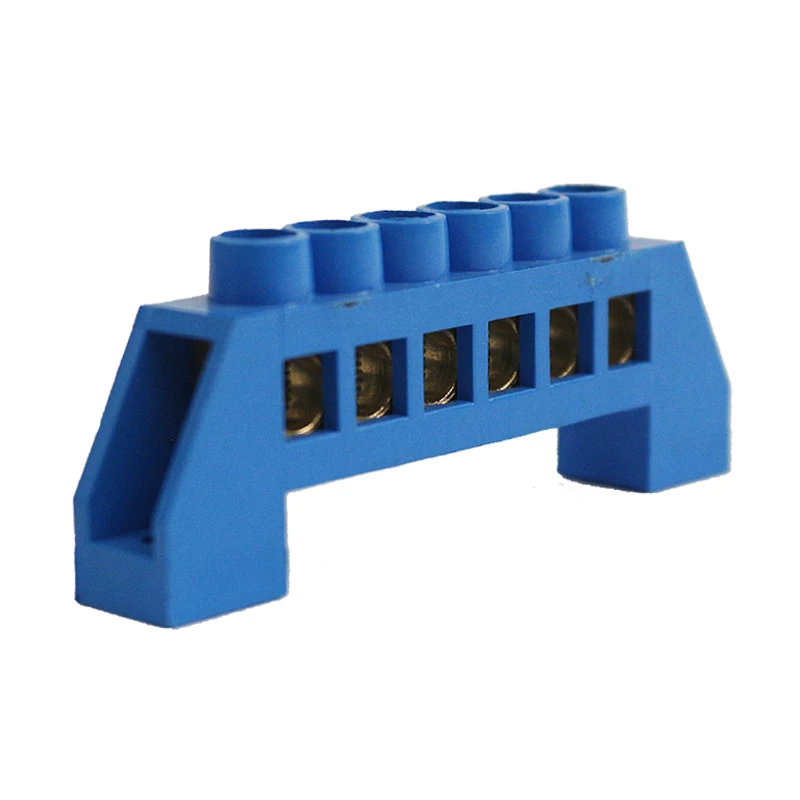 CNGP 10P Connecting Terminal Blue Earth Copper Neutral Bar Block Available As Per