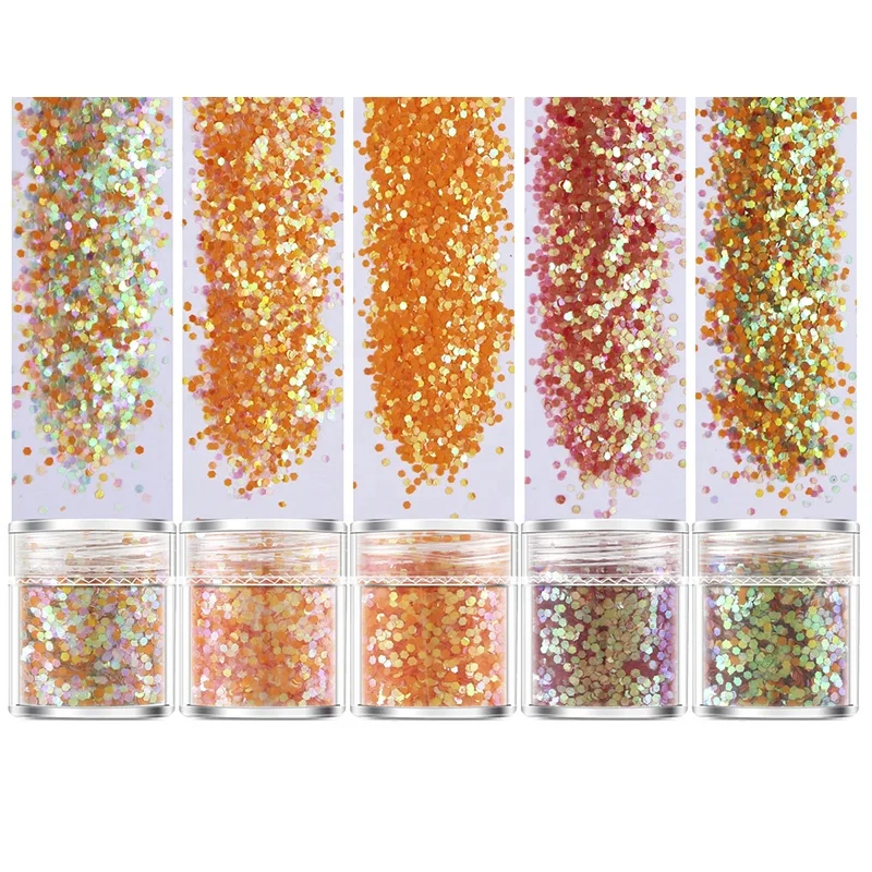 
Internet Explosion Flash Powder Ultra Fine Flash Powder+1mm+2mm+3mm Mixed Sequin Gradient Color Set 