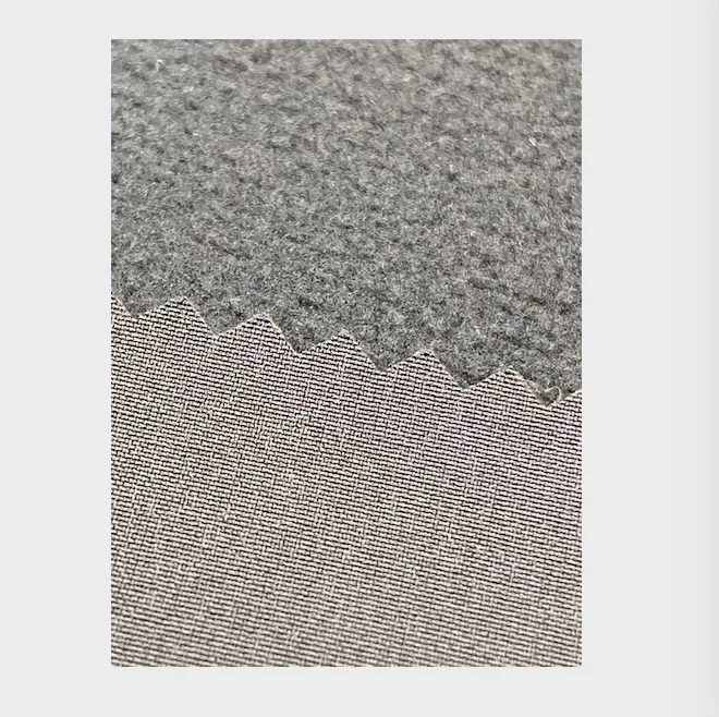 
three layer soft-shell 96%polyester 4% spandex pongee bonded polar fleece with TPU 1000/1000mm fabric 