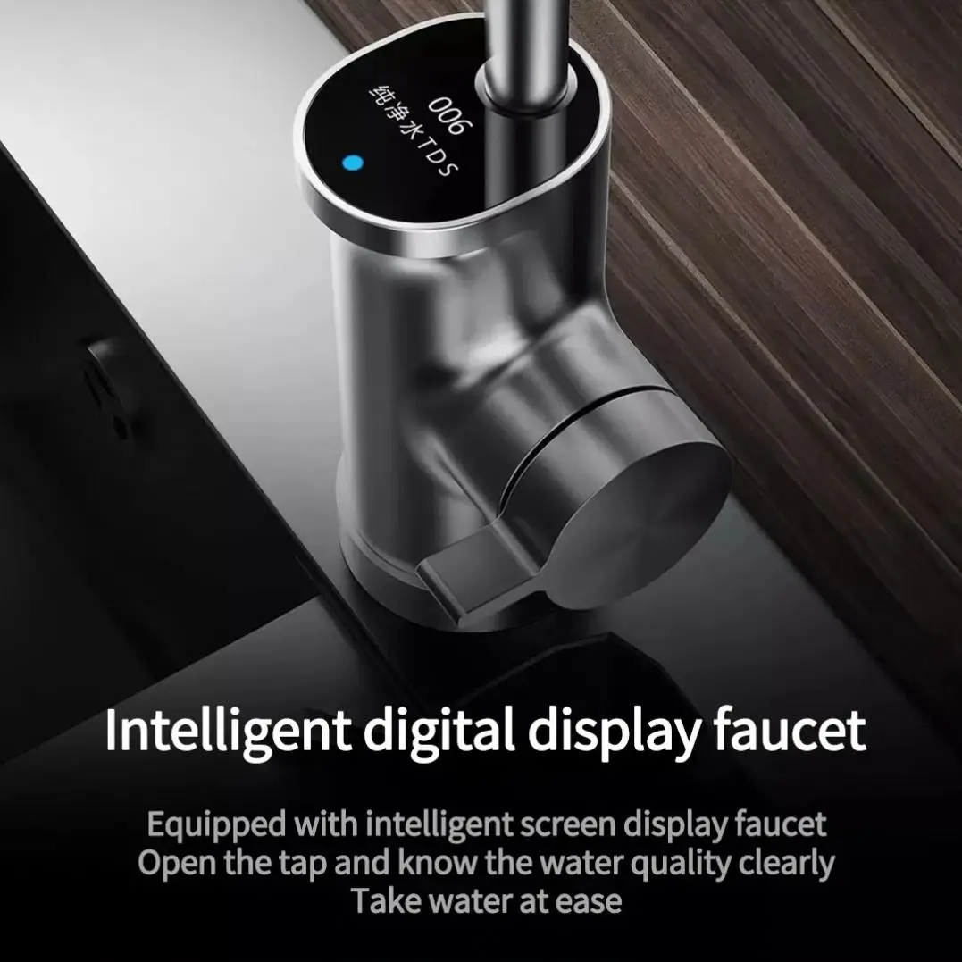 Xiaomi Water Purifier 1600G 4.25L/Min RO Reverse Osmosis Filter Direct Drinking Water OLED Display Mijia App Control