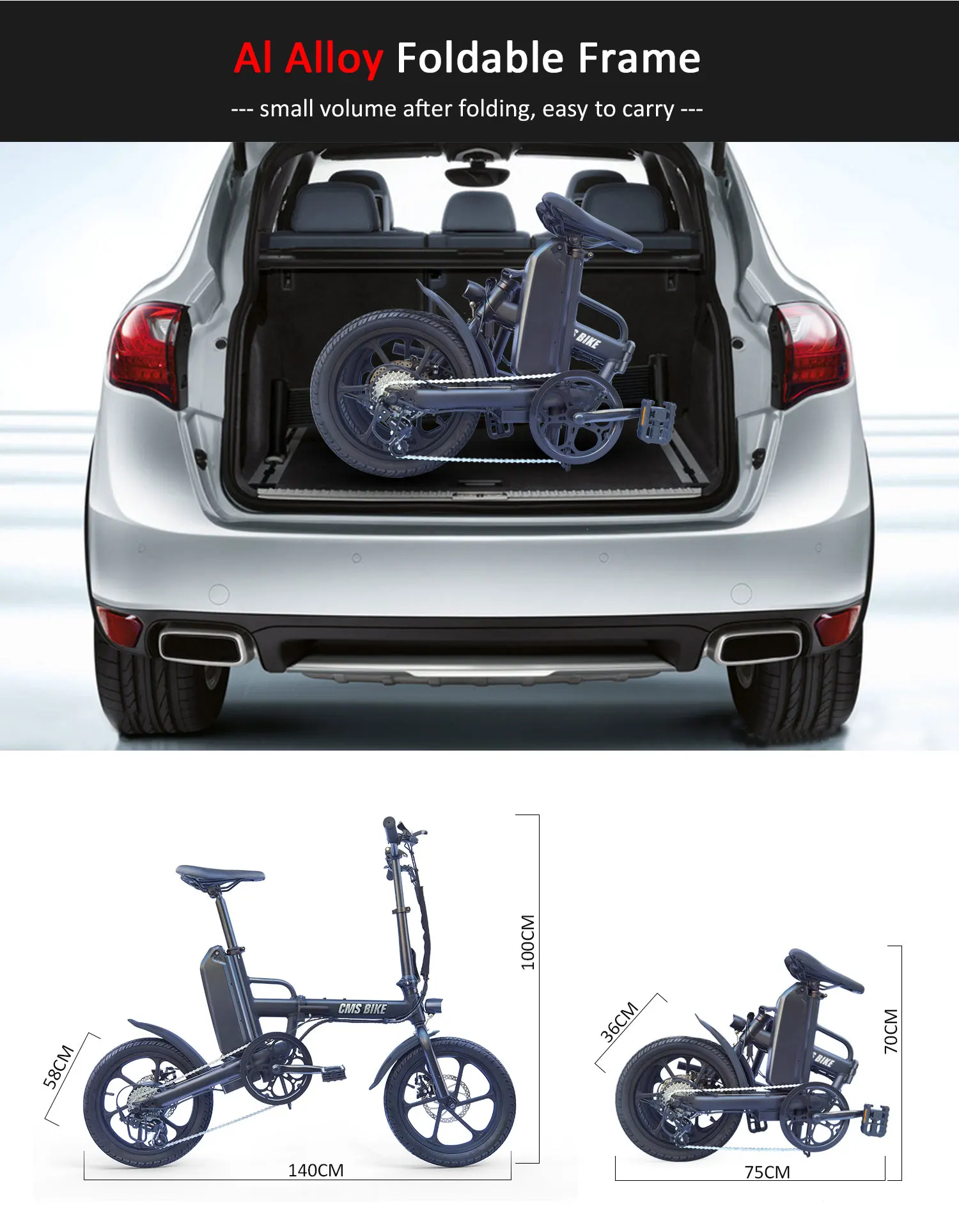 16 inch folding pedelec e-bike electric cheap bikes