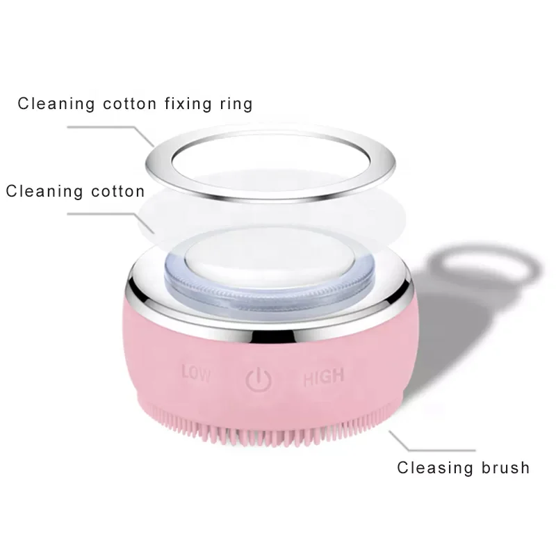 Liman Electric Facial Cleansing Brush Silicone Facial Cleaning Brush Face Brush for Pore Cleaner Heating IPX 7 Waterproof