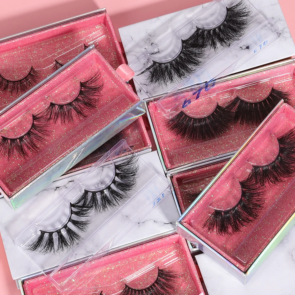 Custom Vendors Packaging Package Box Fake Full Strip 3D Mink Lahes Private Label False Eyelash