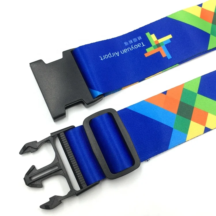 
Promotion Airport Colorful 5cm Sublimation Logo Luggage Belt 