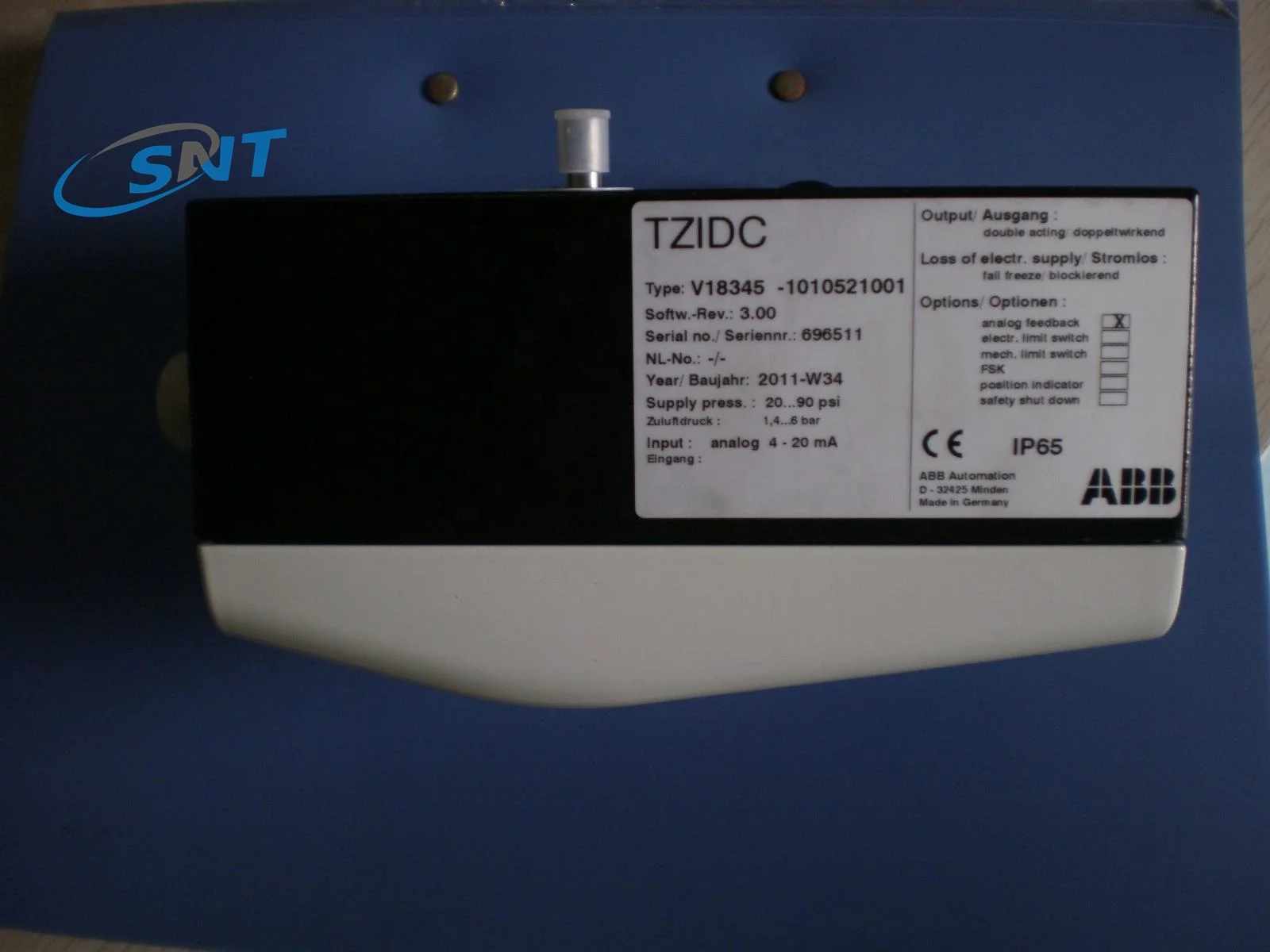 ABB Valve positioner V18345 electro pneumatic positioner TZIDC 110 TZIDC 120 TZIDC-220