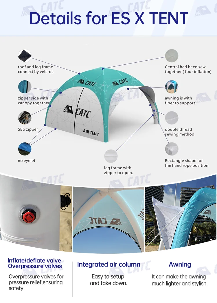 Customizable Promotional Advertising Inflatable Tent Air Canopy Display for Exhibition Events Medical Stores