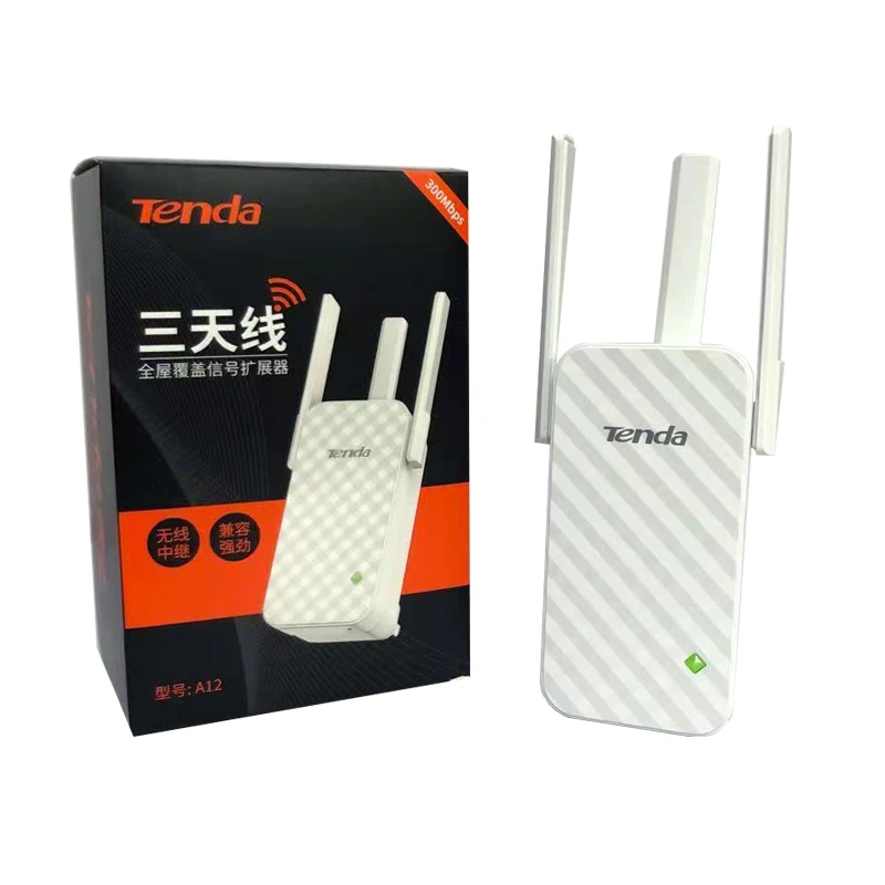  Tenda A12 cellphone signal booster repeater internet networking WiFi Extender 802.11N 2.4G 300M