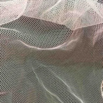 Breathable Soft 100% Polyester Mosquito Net Fabric Multicolor Mesh Fabric