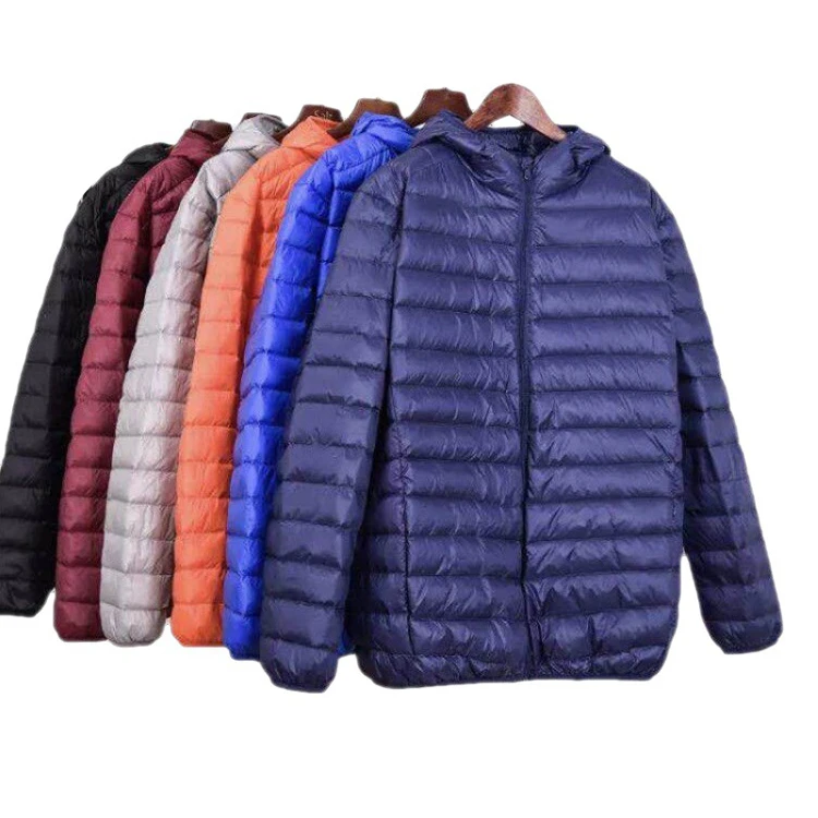 New fashion plus size 11XL winter light weight packable men puffer jackets down jacket