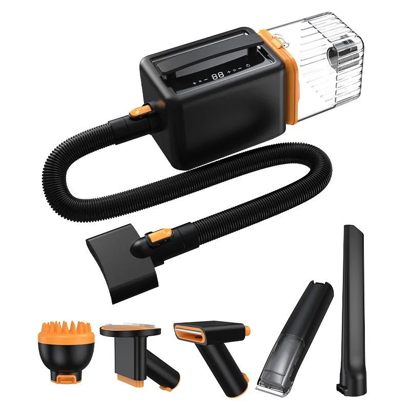 Pet Grooming Kit & Vacuum Suction 99% Pet Hair Professional Clippers Grooming Tools for Dogs Cats Pet Grooming Vacuum & Dryer