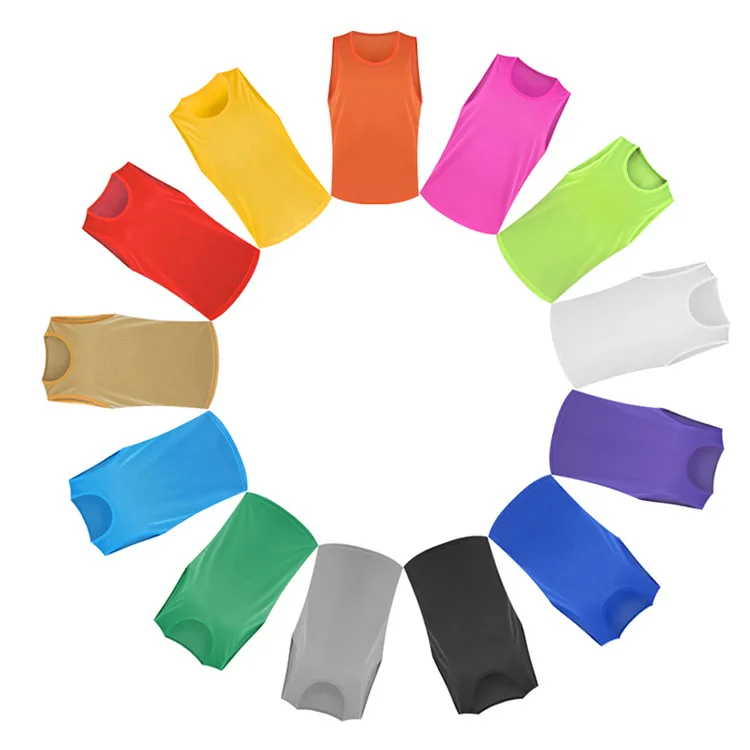 Factory  Wholesale custom cheap sport training soccer pinnies for football print number