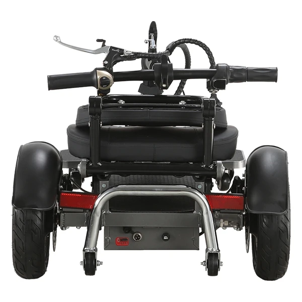 3 Wheels Foldable Disabled Electric Mobility Scooter With Backrest