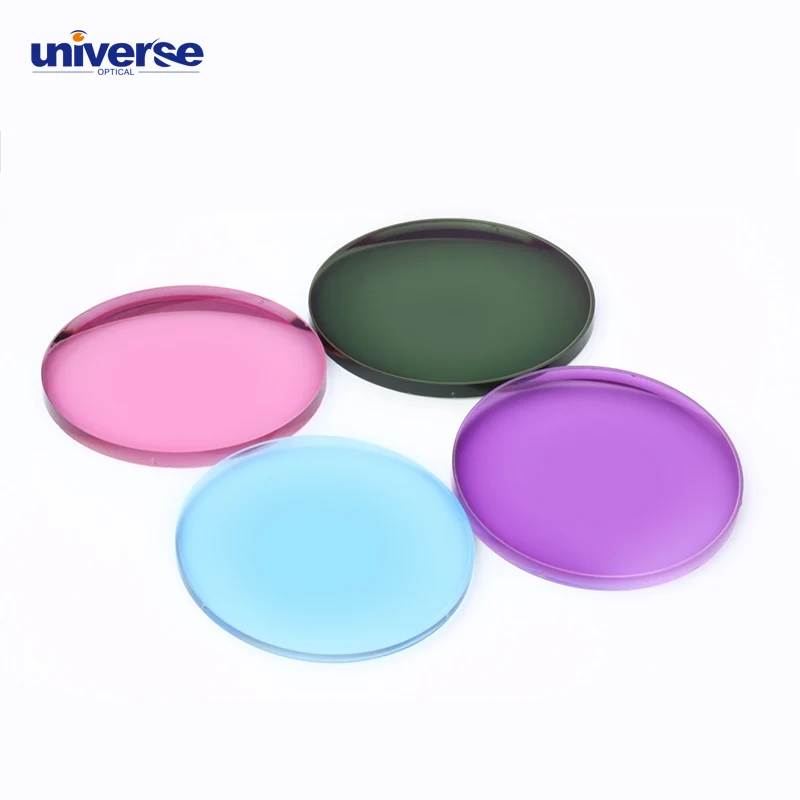 Photochromic Lenses Premium HMC Single Vision Multicolor Eyeglasses Lens Transition Lens