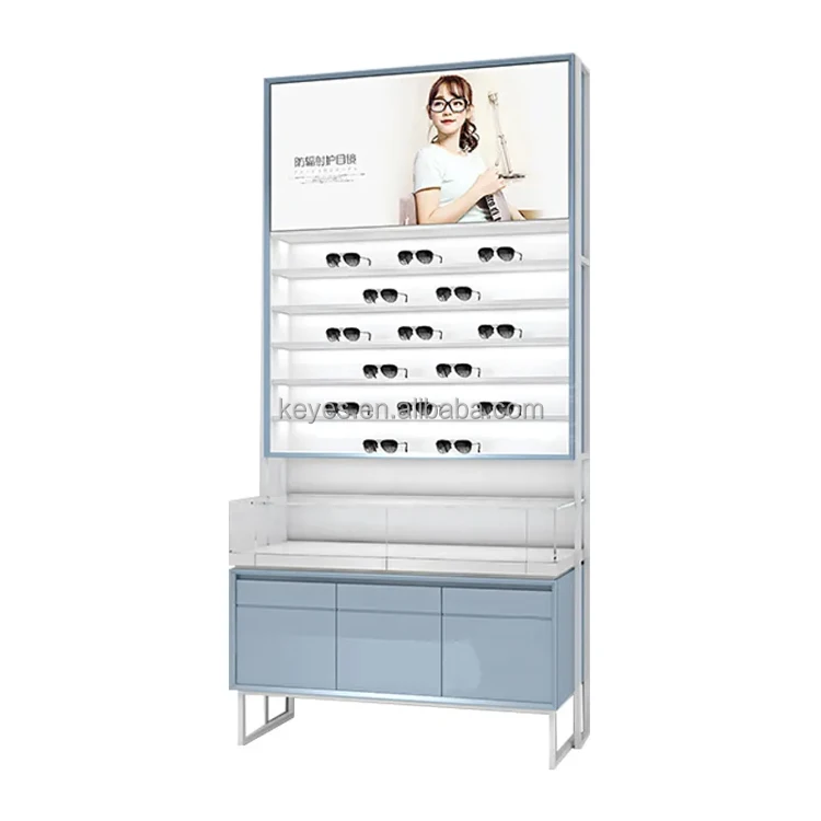 Commercial Furniture Factory Eyewear Glass Display Showcase Optical Rack Glasses Holder for Store