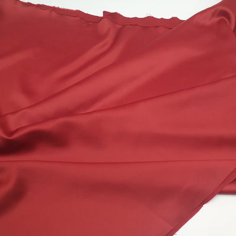 Heavy weight 97% polyester 3% spandex 220gsm stretch satin valentino fabric for nightwear