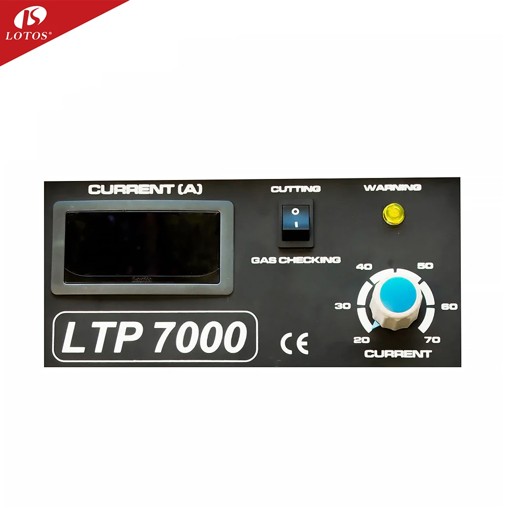 LOTOS ltp7000 IGBT Inverter 70 Amps Pilot Arc cut 40 air plasma cutter with compressor with smooth cutting feature