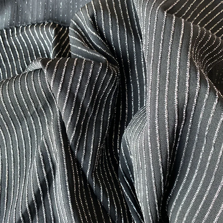 soft hand feeling polyester metallic lurex fabric for clothes