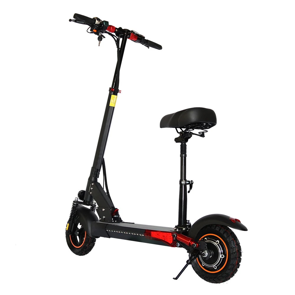 10 Inch Off Road 500W 800w electric e scooter rear motor  electric scooters with seat and suspensions from china