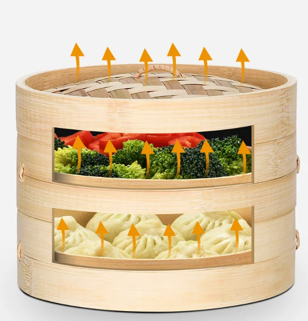 Бамбуковая кухонная Пароварка dim sum для продажи, кухонная Пароварка для риса, бамбуковая пароварка