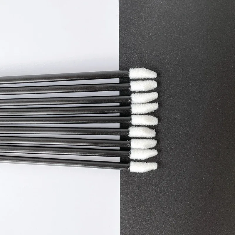 The new listing high quality plastic handle flocked lipstick lip gloss applicator