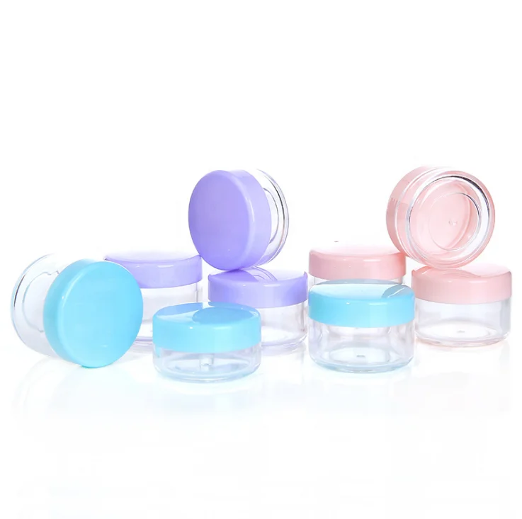 Прозрачные пластиковые косметические банки 2 г, 3 г, 5 г, 10 г, 20 г, 30 г, Пустые контейнеры для образцов крема для глаз