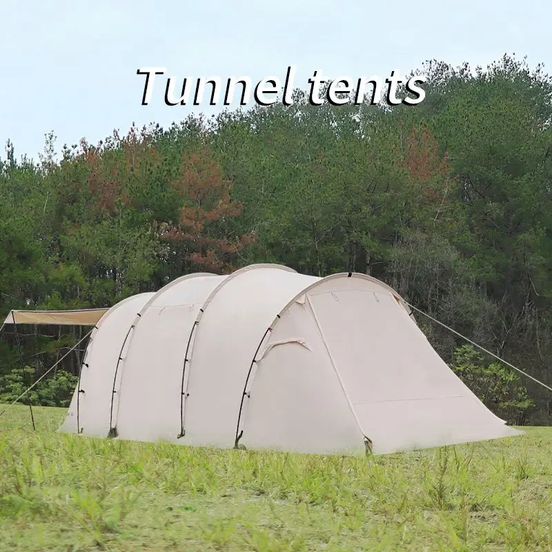 Hot selling outdoor luxury camping two bedroom one hall travel family automatic tent