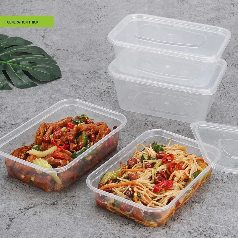 microwaveable takeaway disposable transparent plastic food container eco-friendly PP box