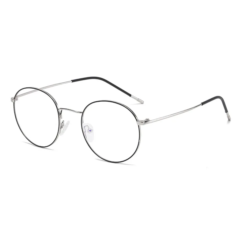 Sunway Eyewear Metal Anti blue Light Round Optical Frames Unisex Women Men Glasses Eyeglasses Frames