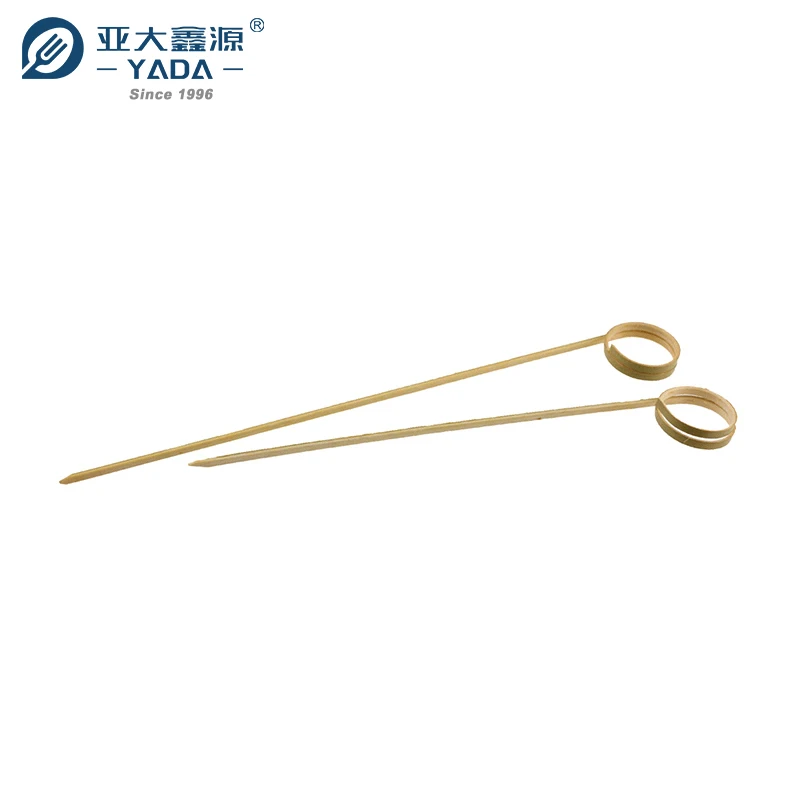 YADA Party Serving Disposable Food Grade Bamboo Cocktail Swizzle Sticks Skewers for Bar Restaurant Food
