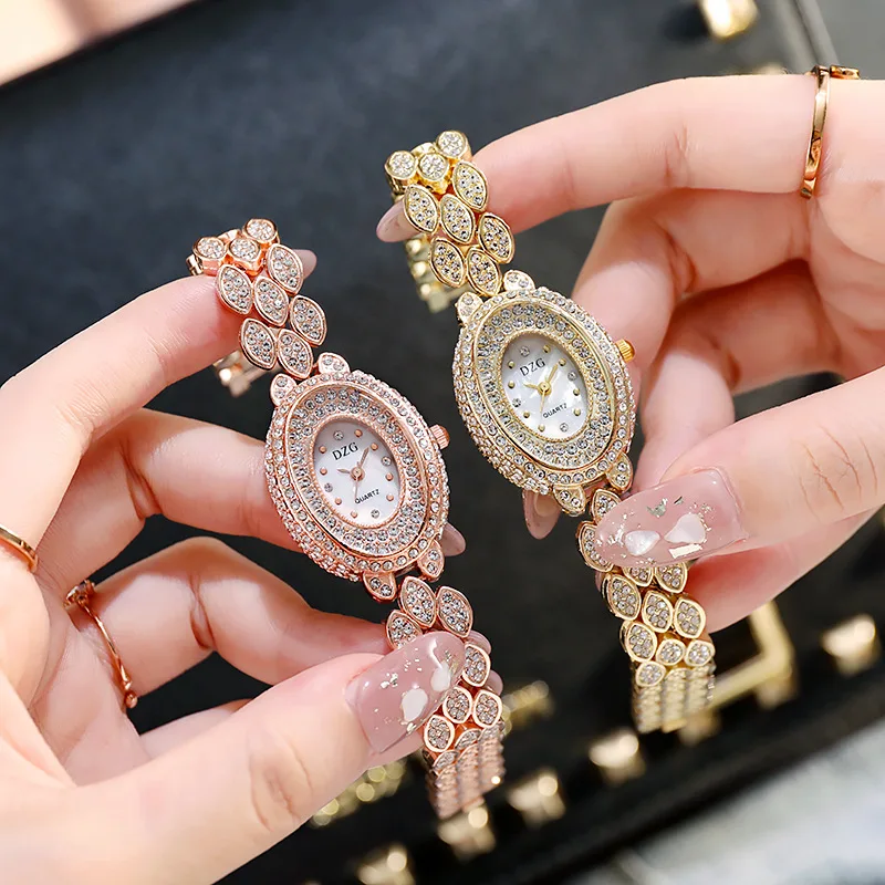 Luxury Hip Hop Bling Bling Women Diamond Iced Out Watch Fashion Female Quartz Watches Wristwatch 2022
