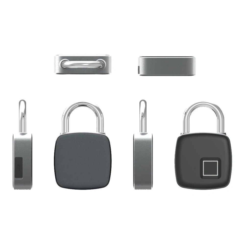 Lock bags finger print lock body portable cable electronic lock padlocks