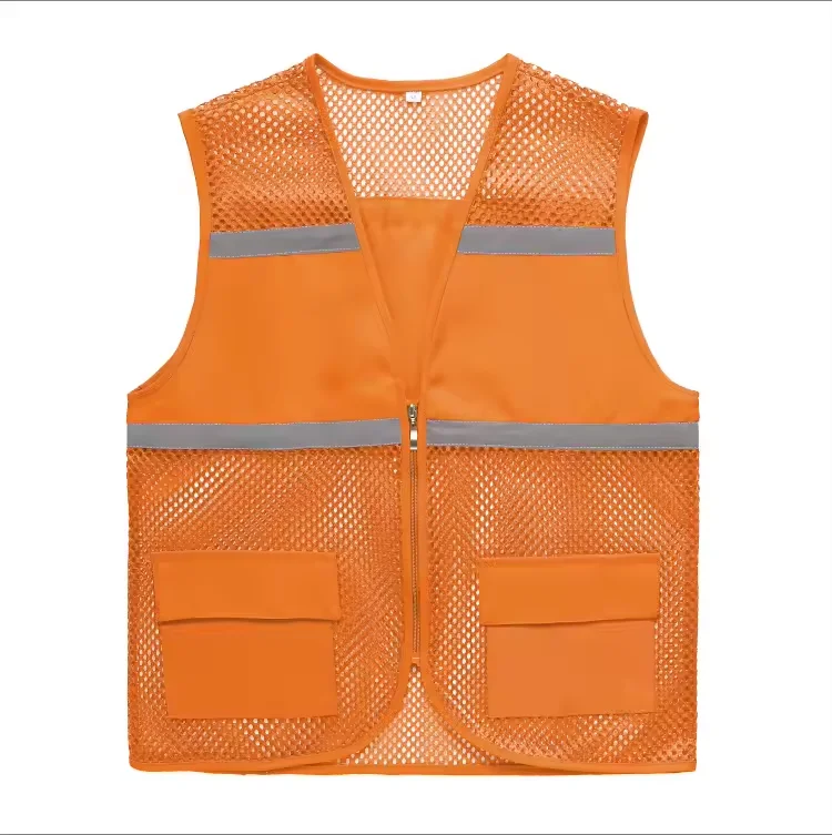 Reflector Jacket Safety Security Pocket Vest Reflect Safe Orange Multicolor for Cyclist Running or Cycle Bicycle