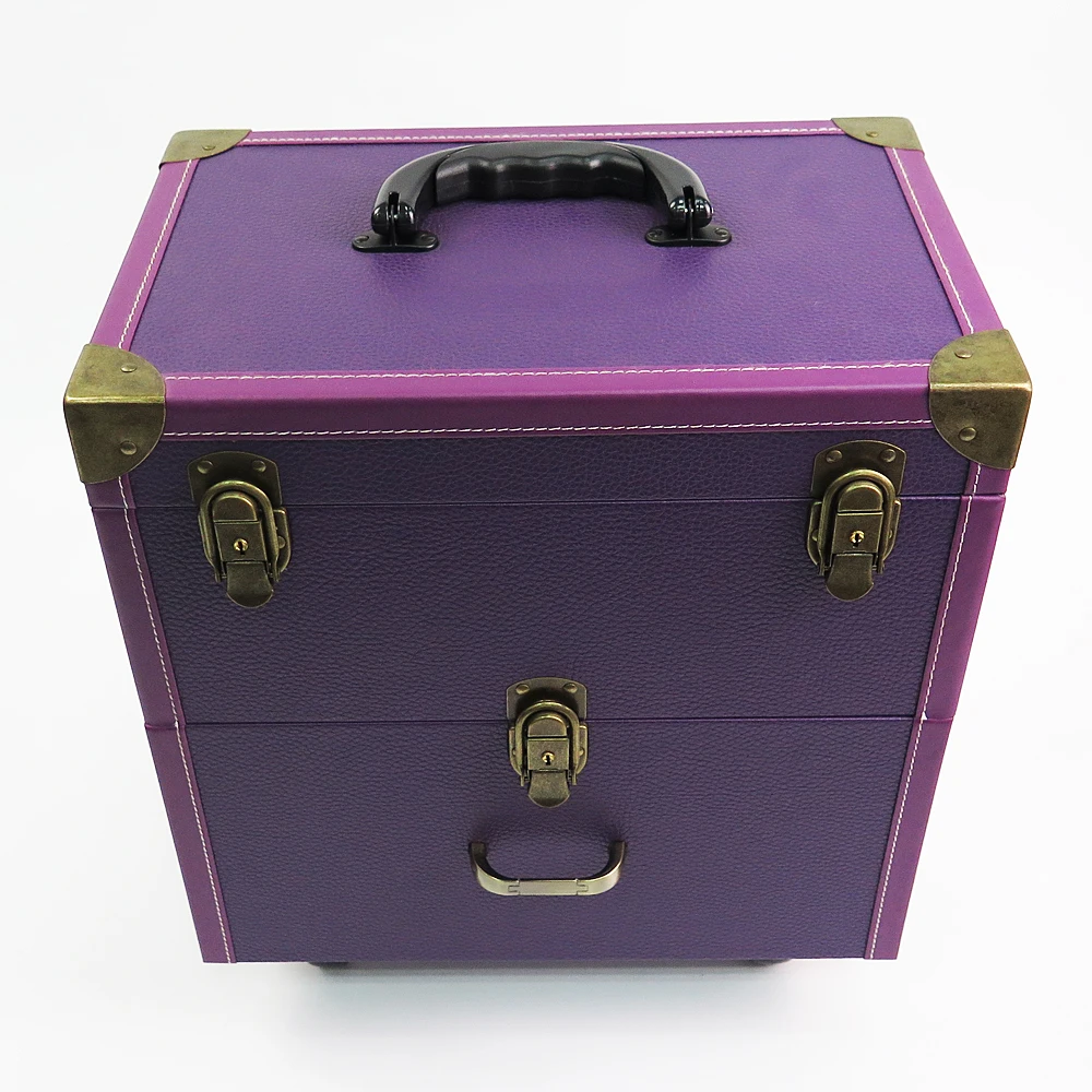 Makeup Trolley Case Professional Rolling Beauty Case With Drawers Makeup Train Case For Artist Travel Outdoor Factory Wholesale