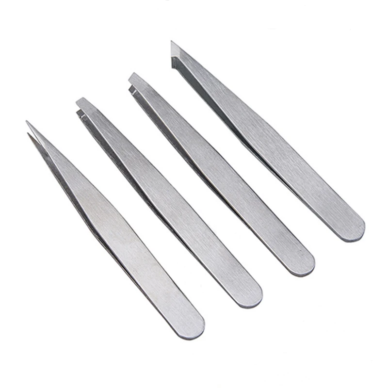 
Wholesale Private Label Eyebrow Clip Professional High Quality Slanted Head Eyebrow Tweezer Stainless 