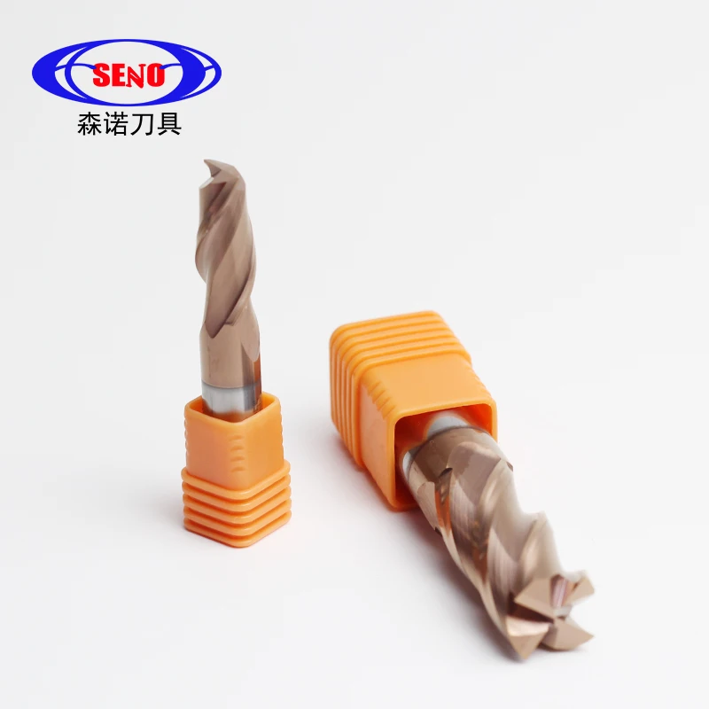 Carbide End Mills HRC55 Cutting Tool 4mm for CNC Machining Flat Metal Cutter 2/4 Flutes