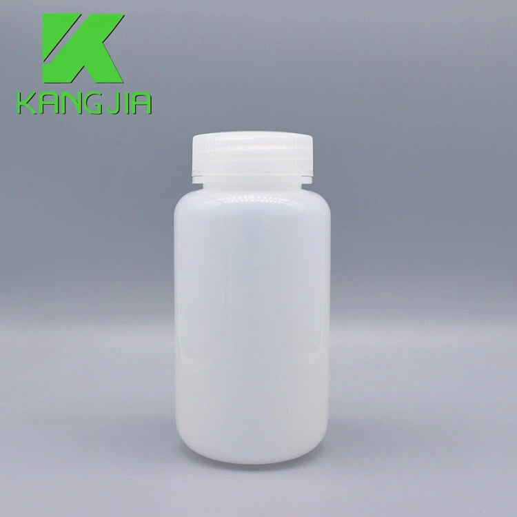 Laboratory Bottle 250 ML HDPE Plastic Round Reagent Vials With Wide Mouth Leak-proof for Chemical Liquid Strong practicality